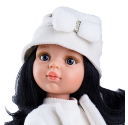 Кукла Карина в белом пальто, 32 см  